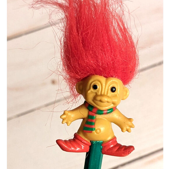 New Vintage Russ Troll Christmas Pencil - Picture 1 of 5